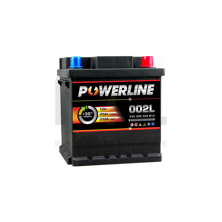 Powerline 002L / 202 Car Battery 12V 40Ah