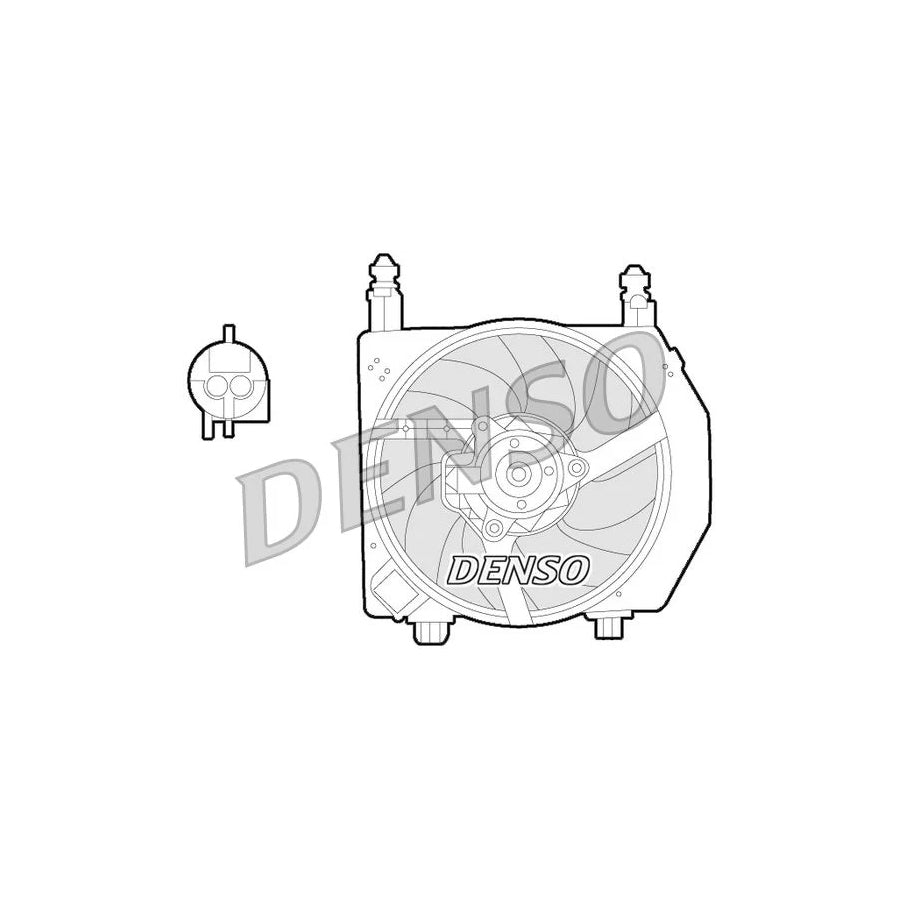 DENSO DER10006 Fan, Radiator for Ford Fiesta