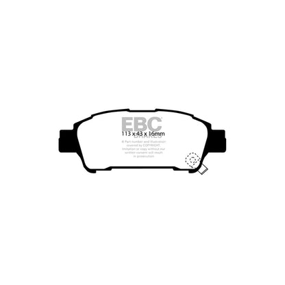 EBC PD40K1807 Toyota Avensis Verso Ultimax Pad & Plain Disc Kit - Sumitomo Caliper 3 | ML Performance UK Car Parts
