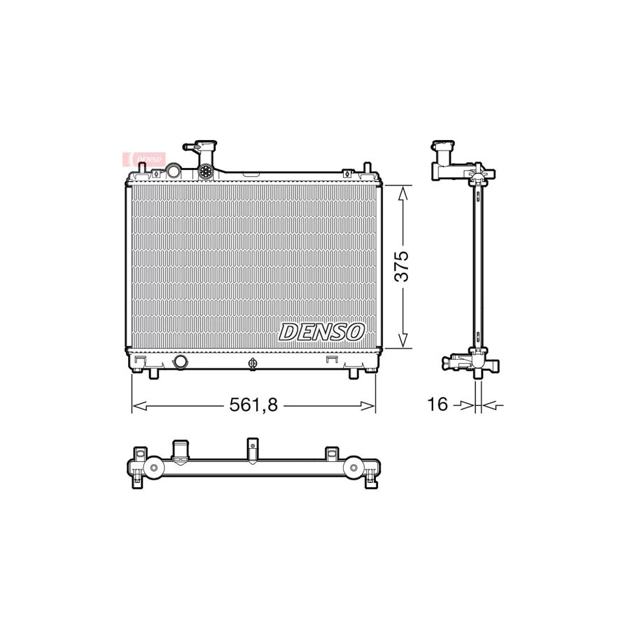 DENSO DRM47044 Engine Radiator for Suzuki Swift V (Az)