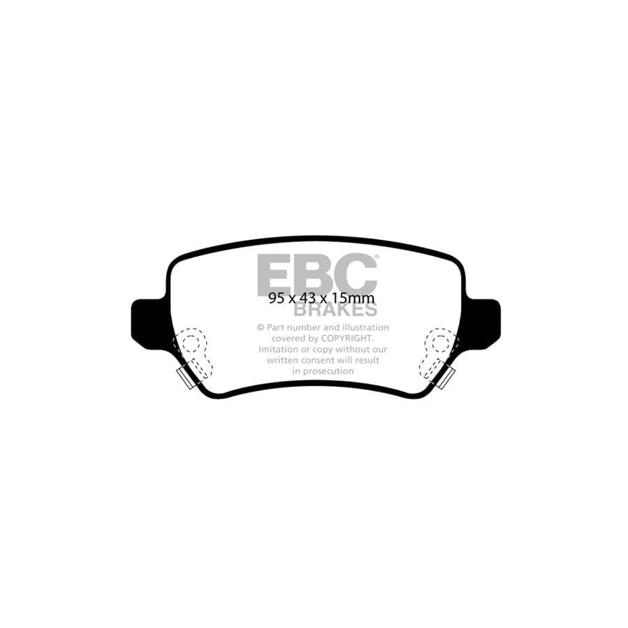 EBC PD40K1423 Opel Vauxhall Ultimax Pad & Plain Disc Kit - Girling/TRW Caliper (Inc. Astra & Zafira) 3 | ML Performance UK Car Parts