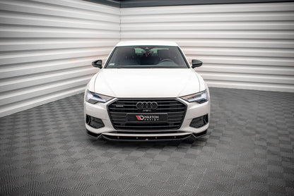 Maxton Design Audi A6 C8 Front Splitter V.2