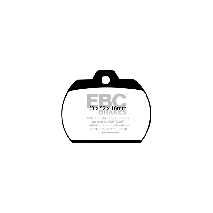 EBC DP184 VW Beetle Type 14 Ultimax Front Brake Pads (Inc. Beetle & Karmann Ghia) 2 | ML Performance UK Car Parts
