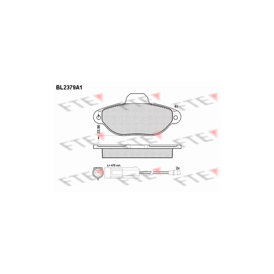 FTE 9010715 Brake Pad Set