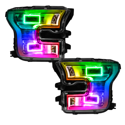 ORACLE Lighting Oracle Ford F-150 15-17 Projector Headlight Halo Kit - ColorSHIFT w/ BC1 Controller
