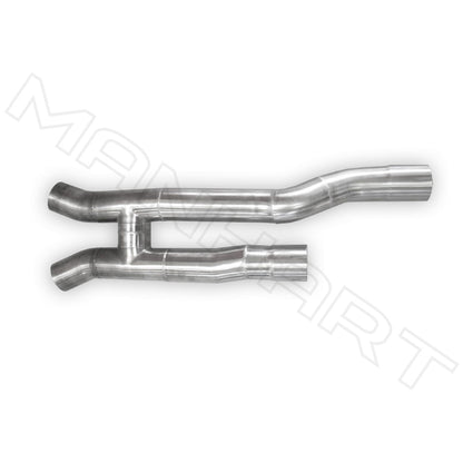 MANHART OPF-DELETE PIPES FOR BMW F97 / F98 X3 M / X4 M (COMPETITION) WITH 200 CELLS HJS CATALYTIC CONVERTERS