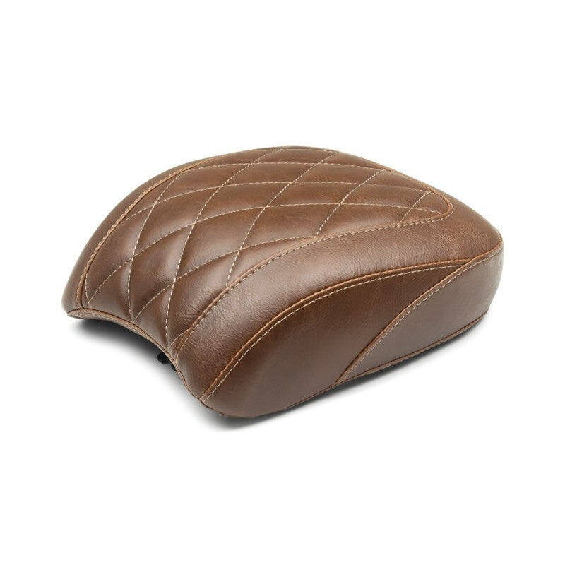 Mustang Motorcycle Mustang 18-21 Harley Low Rider, Sport Glide Wide Tripper Passenger Seat Diamond Stitch - Brown