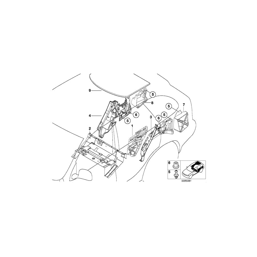 Genuine BMW 51488402155 E53 Sound Insulating Wheel Housing Rear Left (Inc. X5 3.0d, X5 4.8is & X5 4.6is)