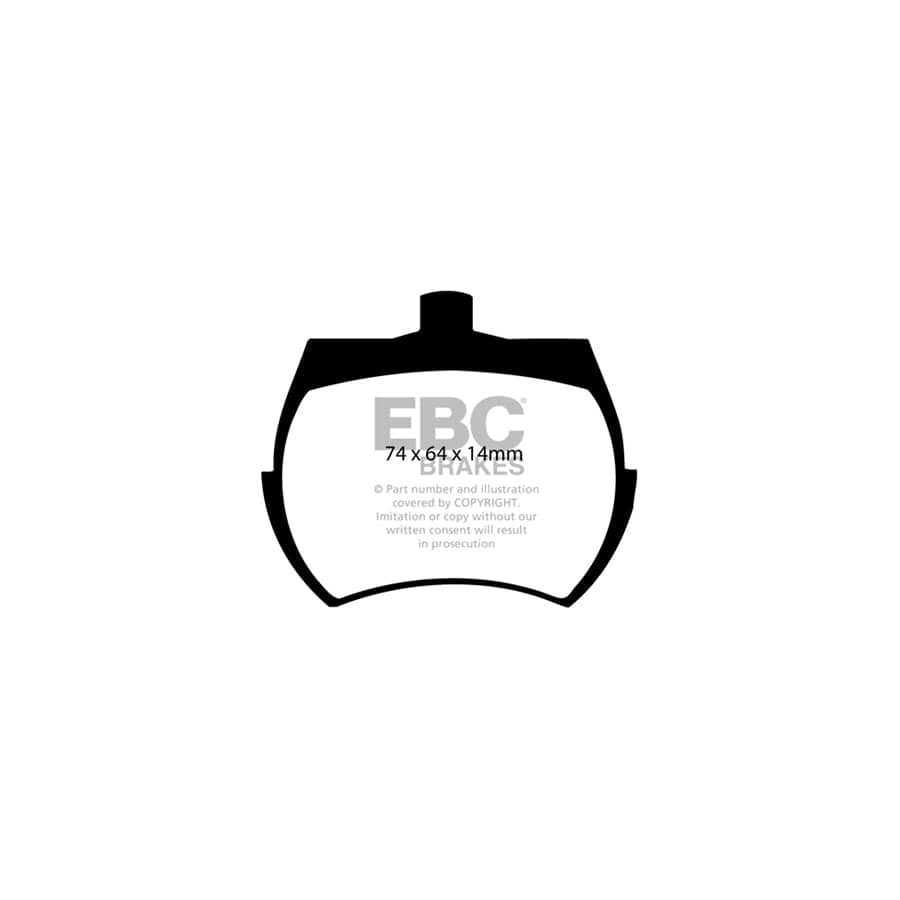 EBC PD13KF096 Austin Healey Innocenti Mg Yellowstuff Front Brake Pad & GD Disc Kit (Inc. Sprite, Spider S & Midget) 2 | ML Performance UK Car Parts