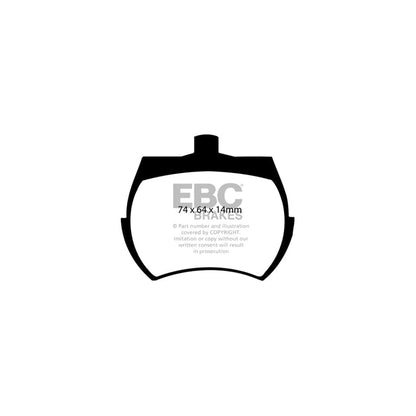 EBC PD13KF096 Austin Healey Innocenti Mg Yellowstuff Front Brake Pad & GD Disc Kit (Inc. Sprite, Spider S & Midget) 2 | ML Performance UK Car Parts