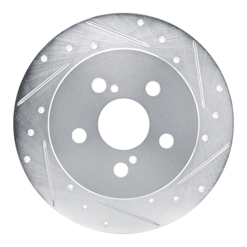 R1 Concepts R1 19-25 Toyota Corolla (Mexico) Rear Right Drilled & Slotted Silver Brake Rotor