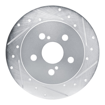 R1 Concepts R1 19-25 Toyota Corolla (Mexico) Rear Right Drilled & Slotted Silver Brake Rotor