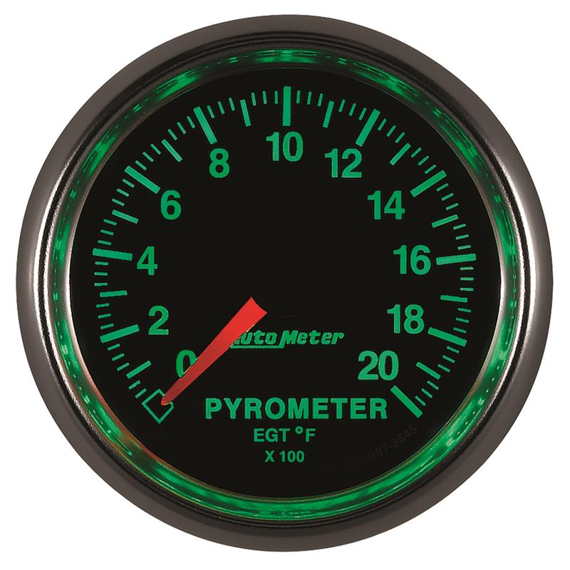 Autometer GS 0-2000 degree F Full Sweep Electronic Pyrometer Gauge