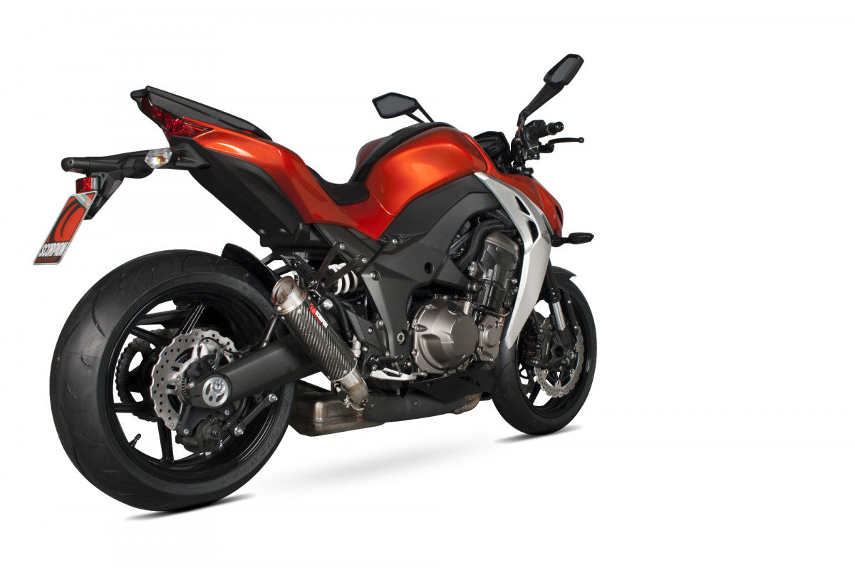 Scorpion KA1008CEM Kawasaki Z1000 Rp1-Gp Slip-On (Pair) - Carbon Fibre Sleeve | ML Performance UK UK