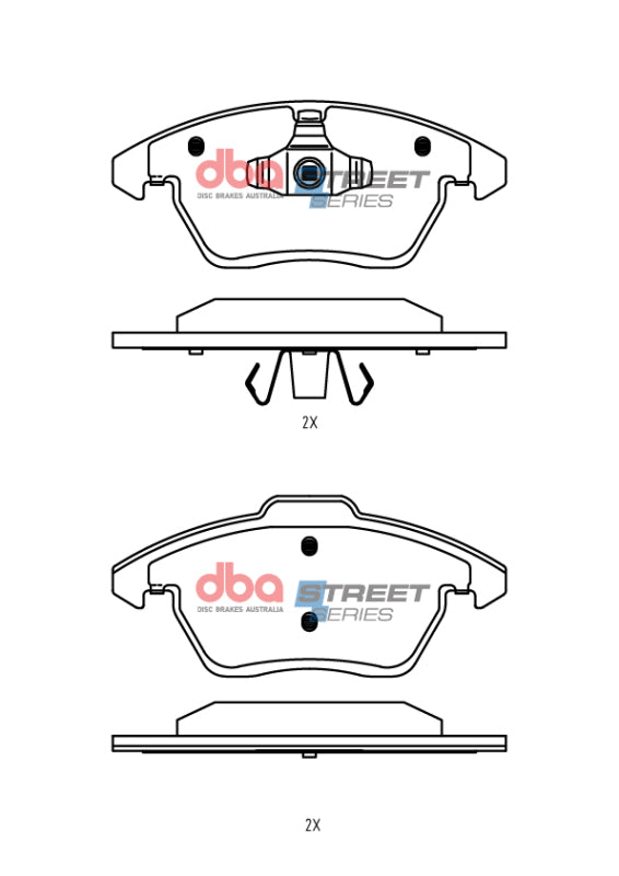 DBA 13-24 Scion FR-S (w/292mm Front Rotor) Front Street Series Brake Pads