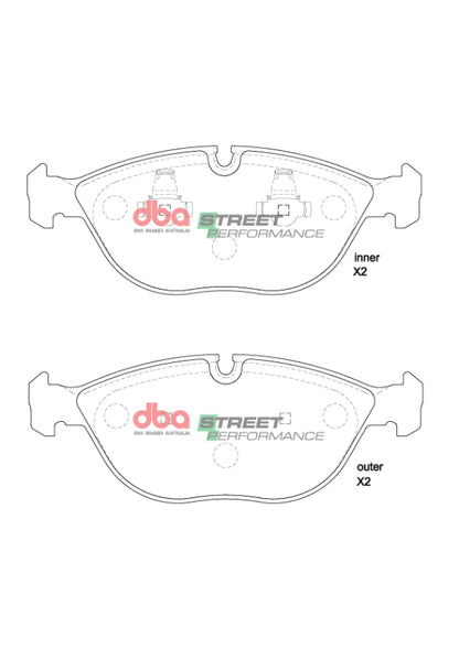 DBA 04-06 Audi TT Quattro 3.2L SP Performance Front Brake Pads