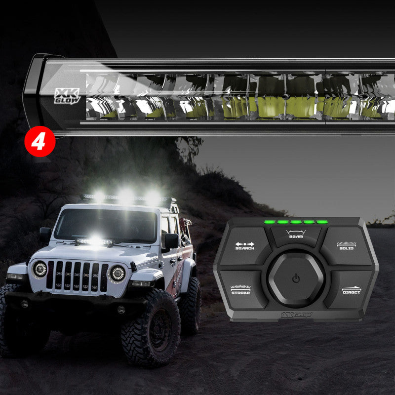 XKGLOW XK Glow SAR360 Light Bar Kit Emergency Search and Rescue Light System (4) 36In