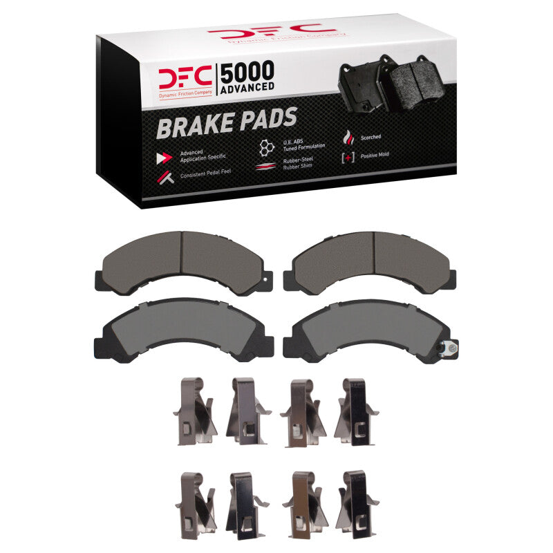 DFC 12-20 Hino 155 Fr & Rr 5000 Advanced Ceramic Brake Pads and Hardware Kit