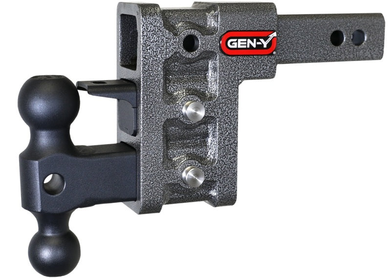 GEN-Y Hitch Gen-Y Mega Duty 2in Shank 5in Drop 1.5K TW 10K Hitch w/GH-031 Dual-Ball/GH-032 Pintle Lock