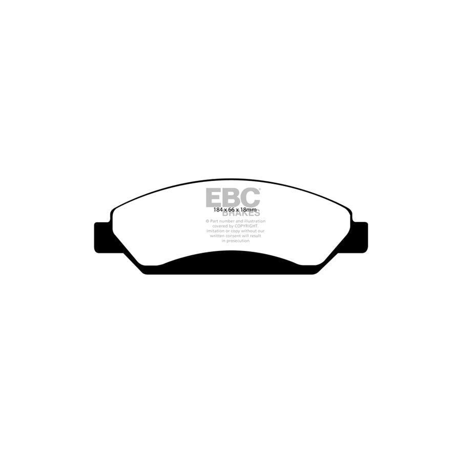 EBC DP41742R Cadillac Chevrolet Gmc Yellowstuff Front Brake Pads 2 | ML Performance UK Car Parts