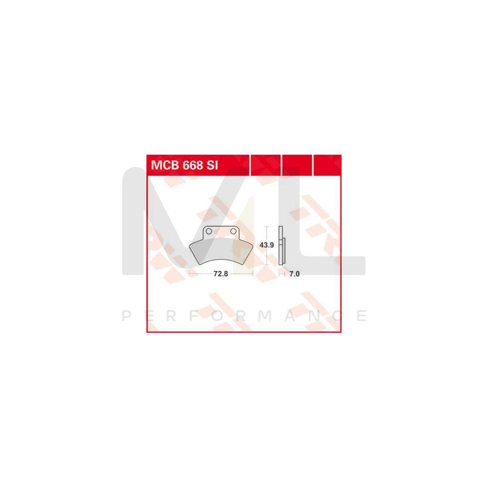 TRW Sinter Offroad Mcb668Si Brake Pad Set