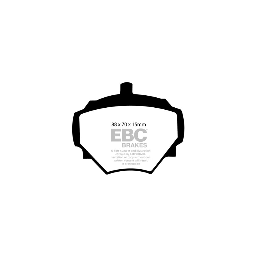 EBC DP182 Vauxhall Ultimax Front Brake Pads (Inc. Cresta, Victor, Viscount, VX4/90) 2 | ML Performance UK Car Parts