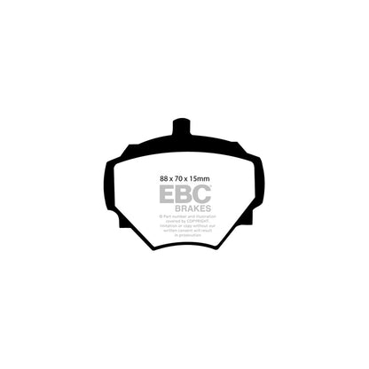 EBC DP182 Vauxhall Ultimax Front Brake Pads (Inc. Cresta, Victor, Viscount, VX4/90) 2 | ML Performance UK Car Parts