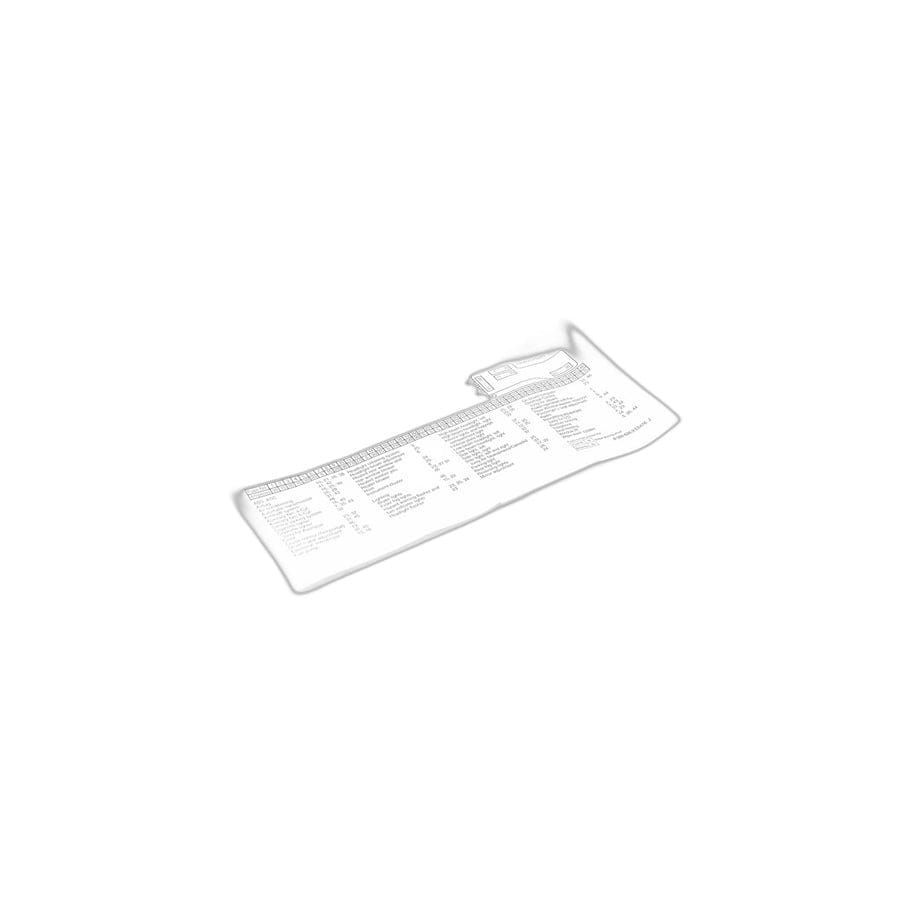 Genuine BMW 61138389828 E36 Stick-On Label In Fuse Box ENGLISH (Inc. Z3)