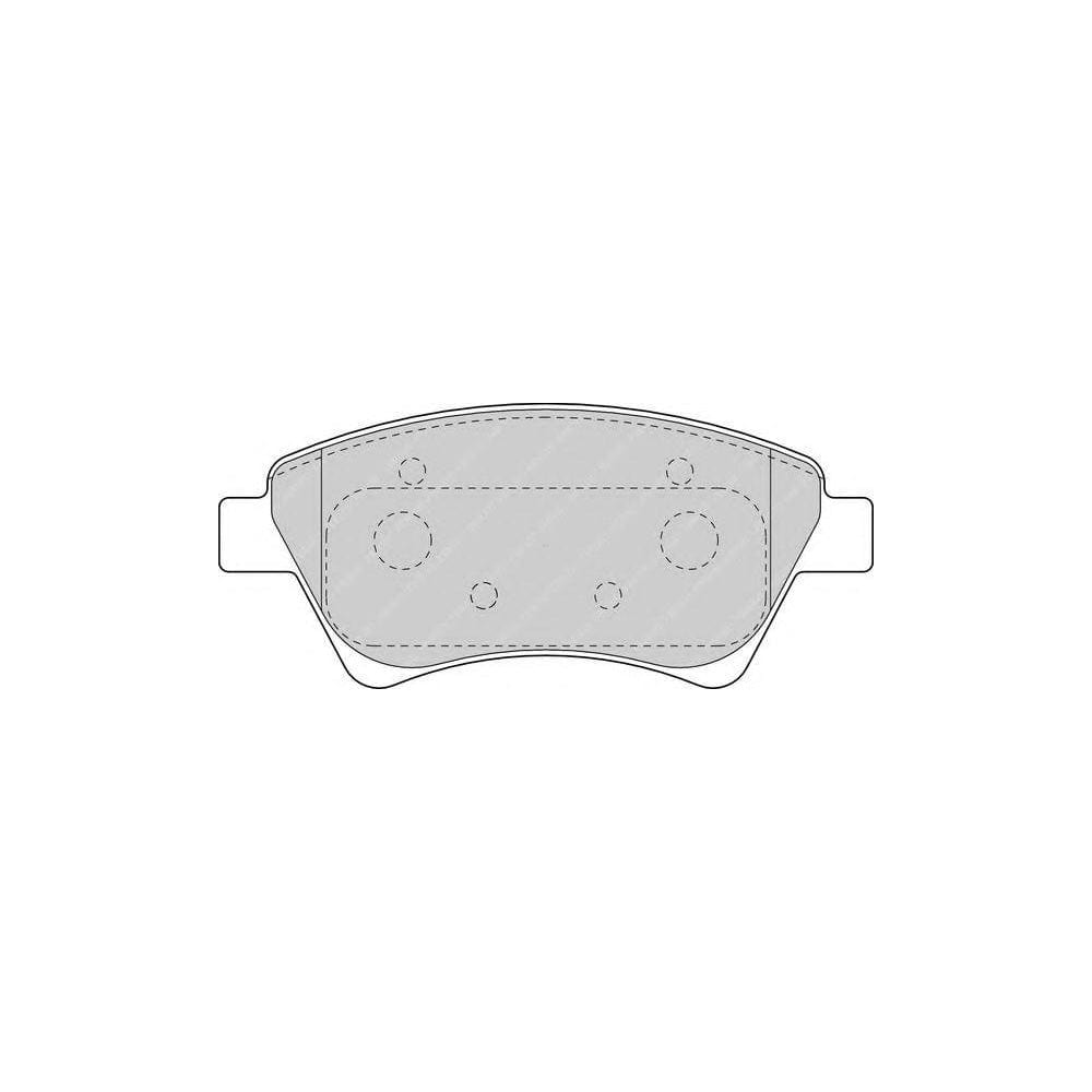 Ferodo FQT1544 Brake Pad Set Front Axle, Excl. Wear Warning Contact, With Spring