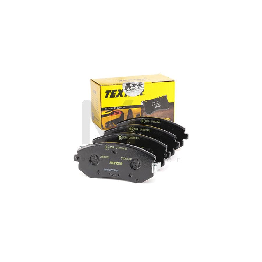 TEXTAR 2386501 Brake pad set with acoustic wear warning
