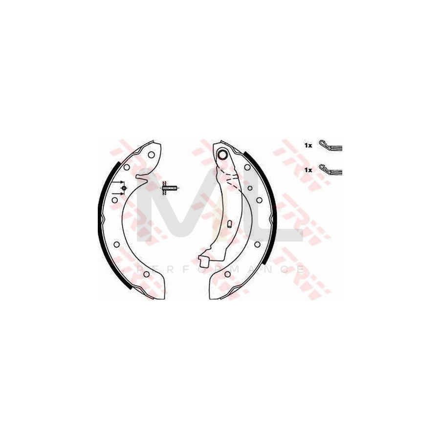 TRW GS8620 Brake Shoe Set