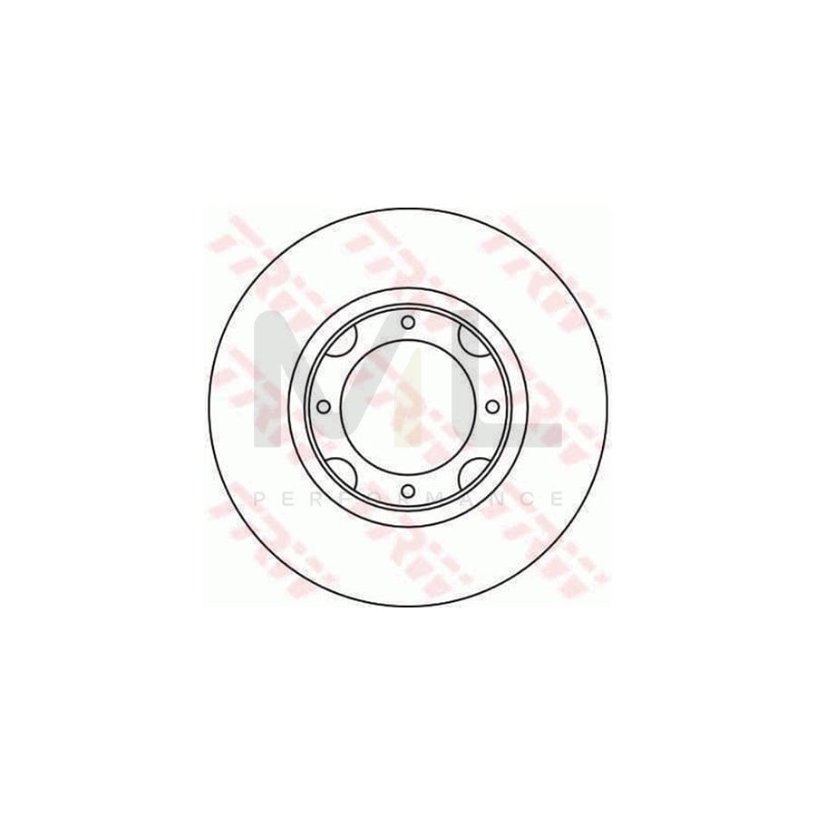 TRW DF1909 Brake Disc Solid  - 1 piece