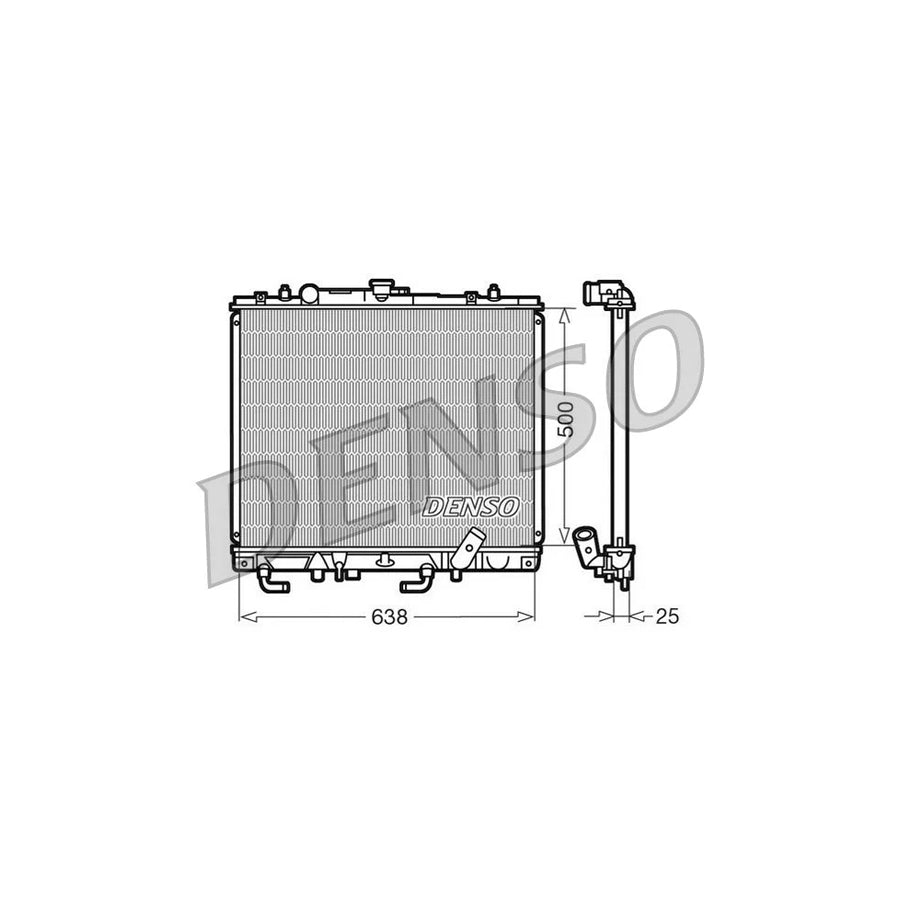 DENSO DRM45016 Engine Radiator for Mitsubishi Pajero / Shogun Sport I Off-Road (K70, K90)