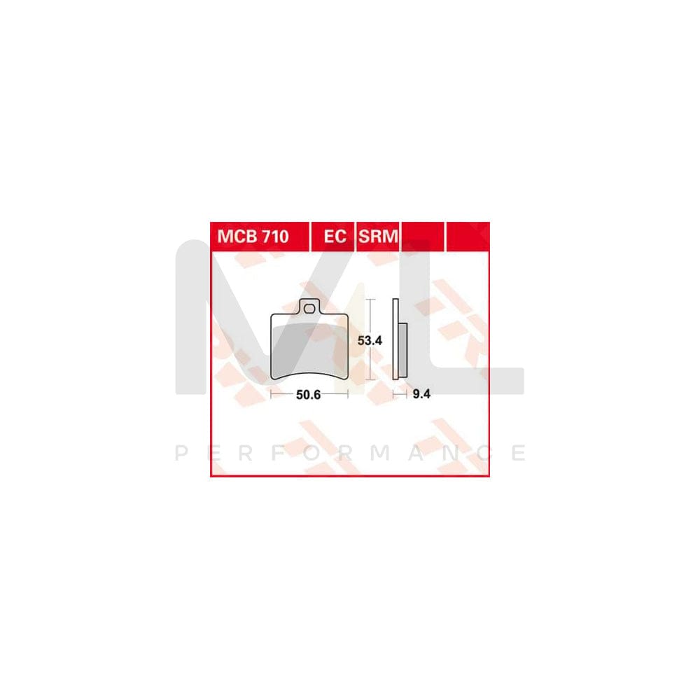 TRW Organic Low Budget Mcb710Ec Brake Pad Set