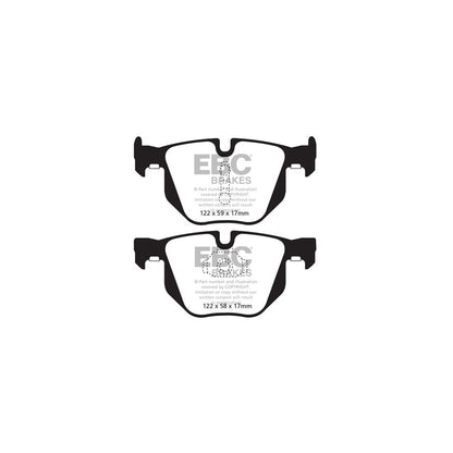 EBC DPX2009 BMW Ultimax Rear Brake Pads - ATE Caliper (Inc. X5 & X6) 2 | ML Performance UK Car Parts
