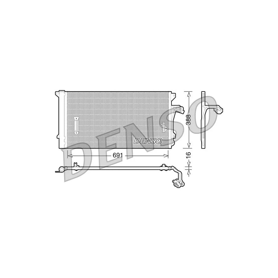 DENSO DCN02003 Air Conditioning Condenser