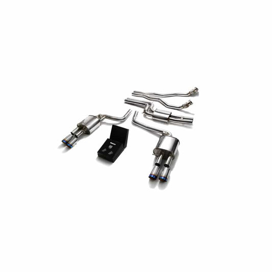 Armytrix AUBS2-QS11B Valvetronic Exhaust System Audi A5/S5 Coupe | Cabriolet B8 3.0L TFSI V6 2008-2016 with Quad Blue Coated 3.5"