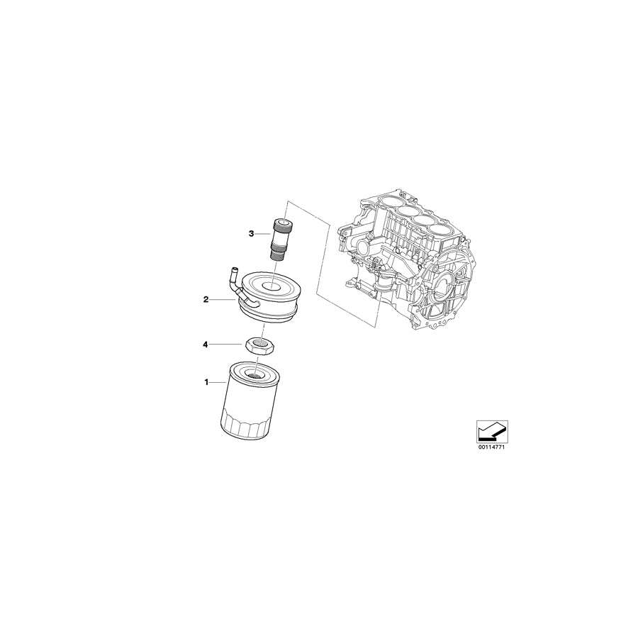 Genuine BMW 11427790855 R50 Connector (Inc. One D)
