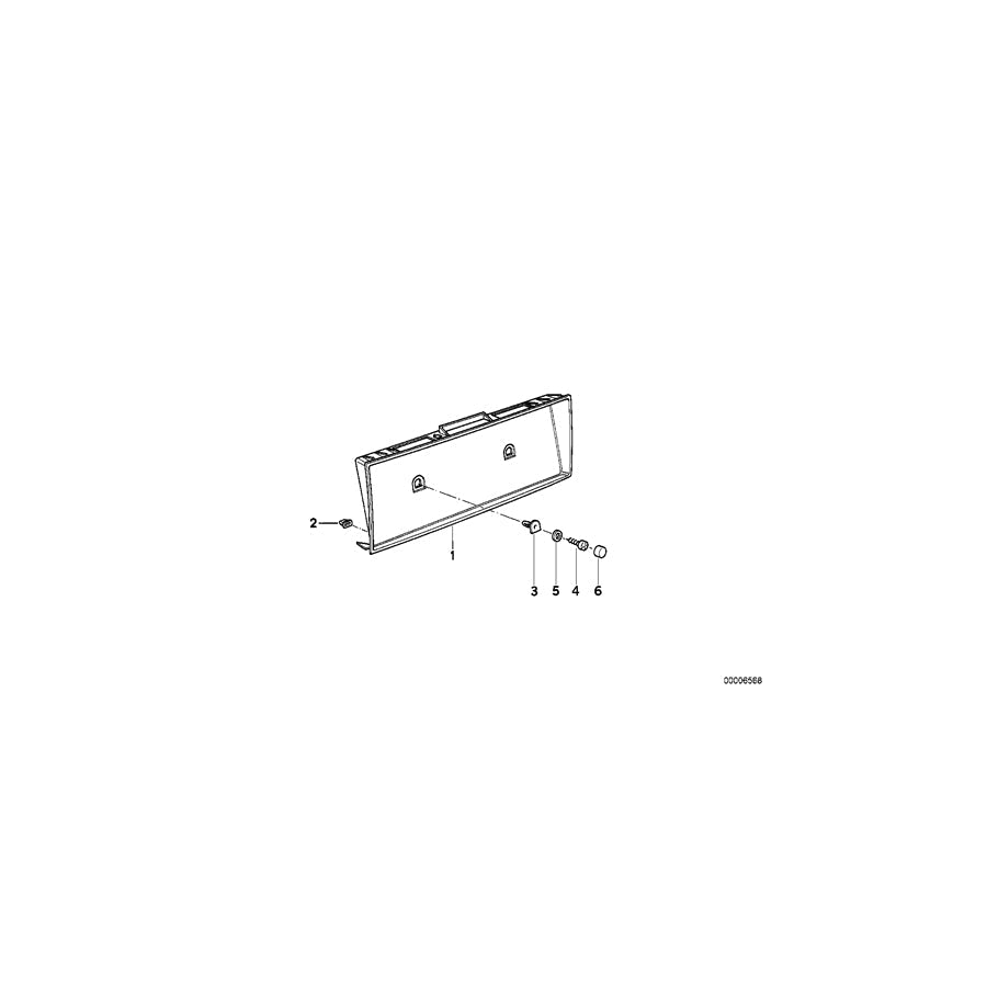 Genuine BMW 51131940559 E31 Grommet (Inc. 840i)