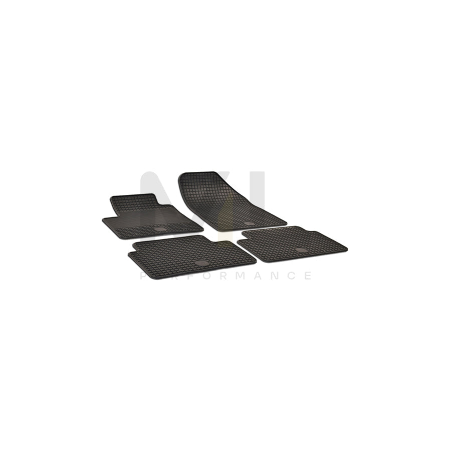 WALSER 50333 Floor mat set for CITROﾃ起 C5 Elastomer, Front and Rear, Quantity: 4, Black
