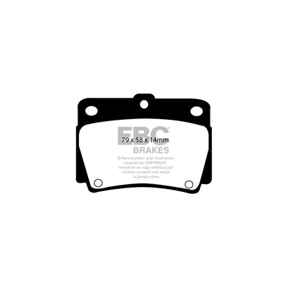 EBC DP61228 Mitsubishi Greenstuff Rear Brake Pads (Inc. Challenger, Pajero Sport, Shogun Sport) 2 | ML Performance UK Car Parts
