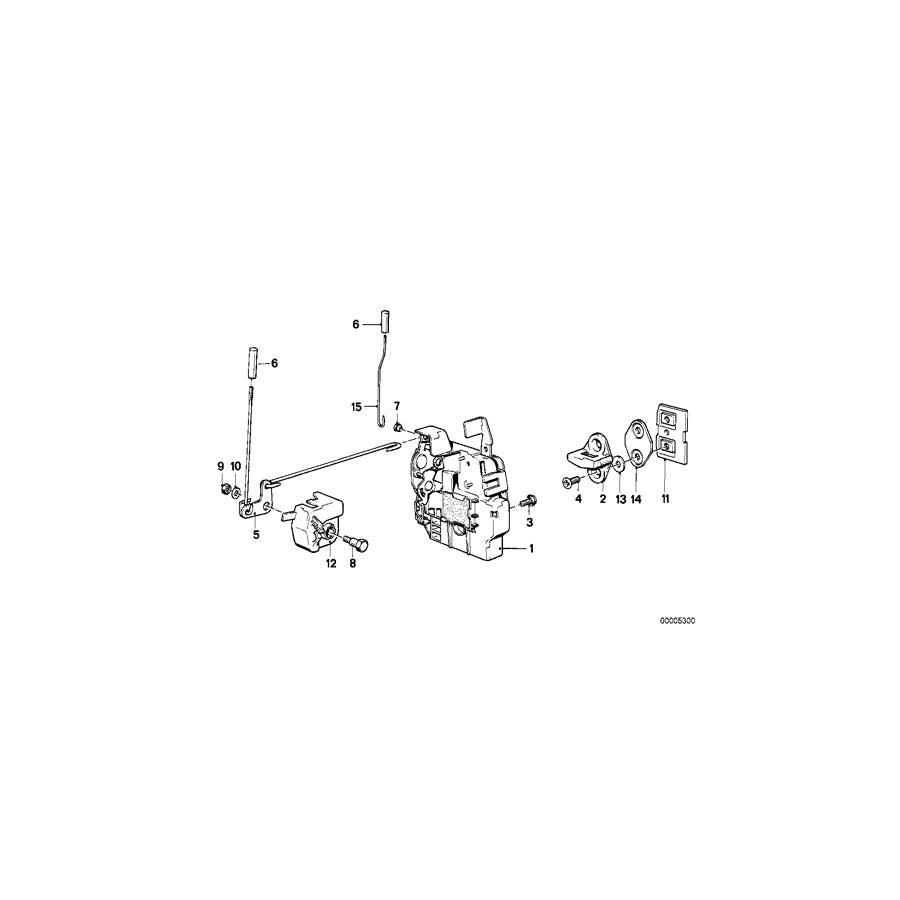 Genuine BMW 51211923989 E30 Lever Left (Inc. 318is)