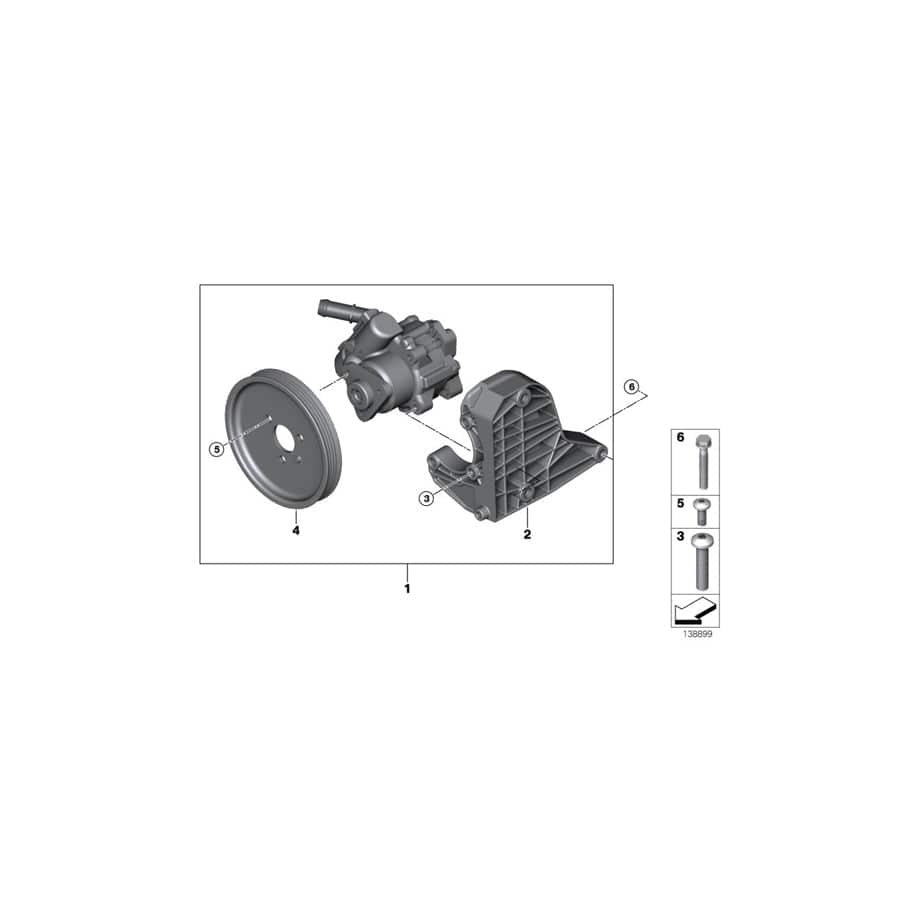 Genuine BMW 32417793467 E90 E91 E83 Torx Bolt M8X39 (Inc. 330xd, 318d & 320d)