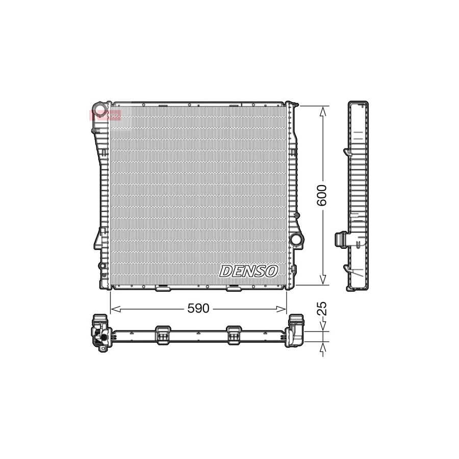 DENSO DRM05113 Engine Radiator for BMW X5 (E53)
