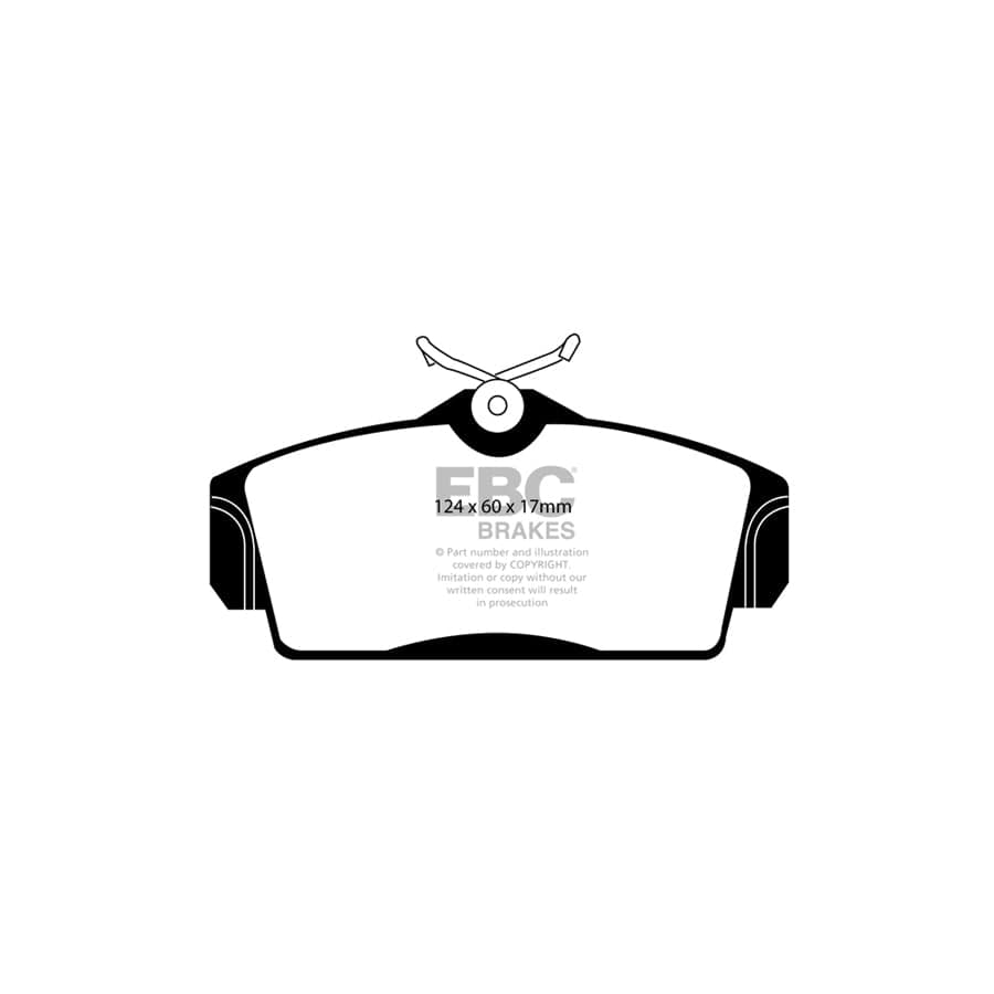 EBC PD11KF272 Nissan Greenstuff Front Brake Pad & GD Disc Kit - Girling/TRW Caliper (Inc. Almera & Primera) 2 | ML Performance UK Car Parts