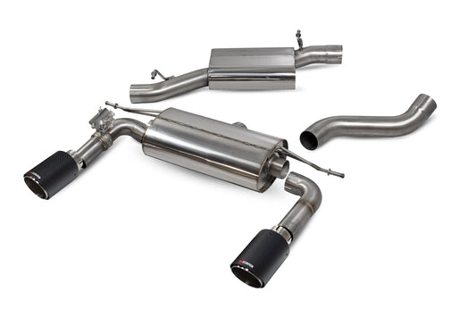 Scorpion SAU085CF Audi TT MK3 Resonated Cat-Back System With Electronic Valves | ML Performance UK UK