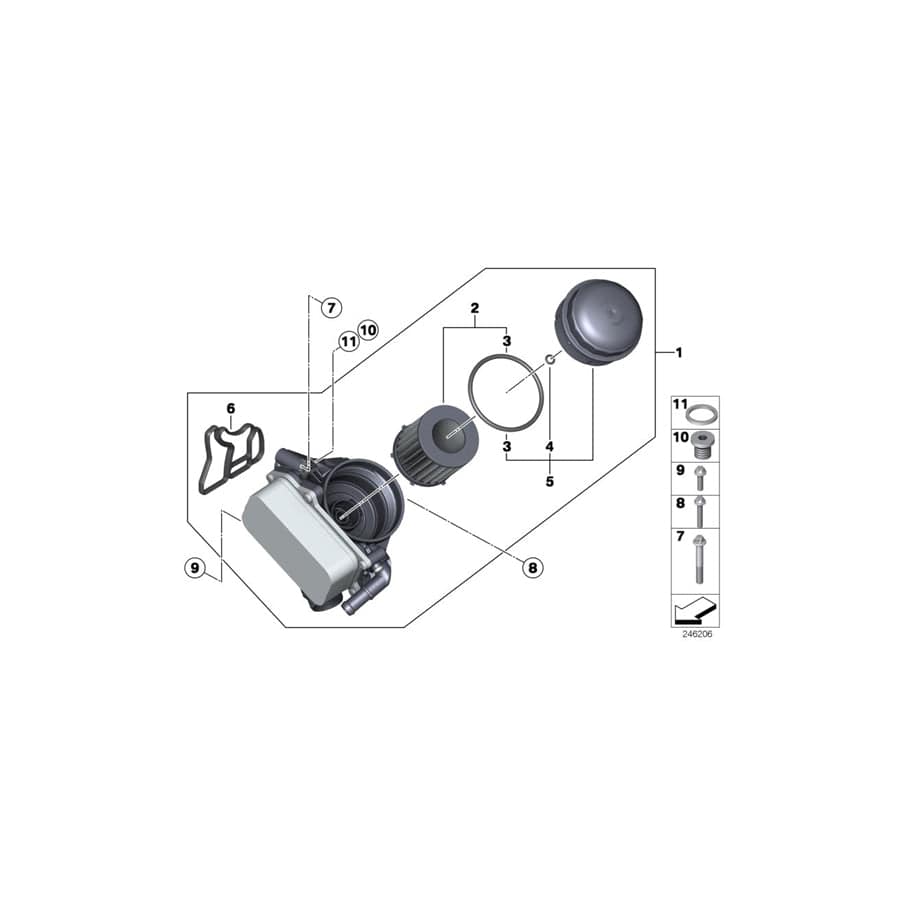 Genuine BMW 11537639999 E84 Feed Line (Inc. X1 20iX & X1 28iX)