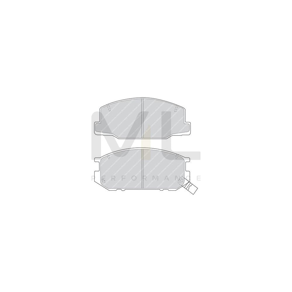 Ferodo Premier FDB932 Brake Pad Set With Acoustic Wear Warning
