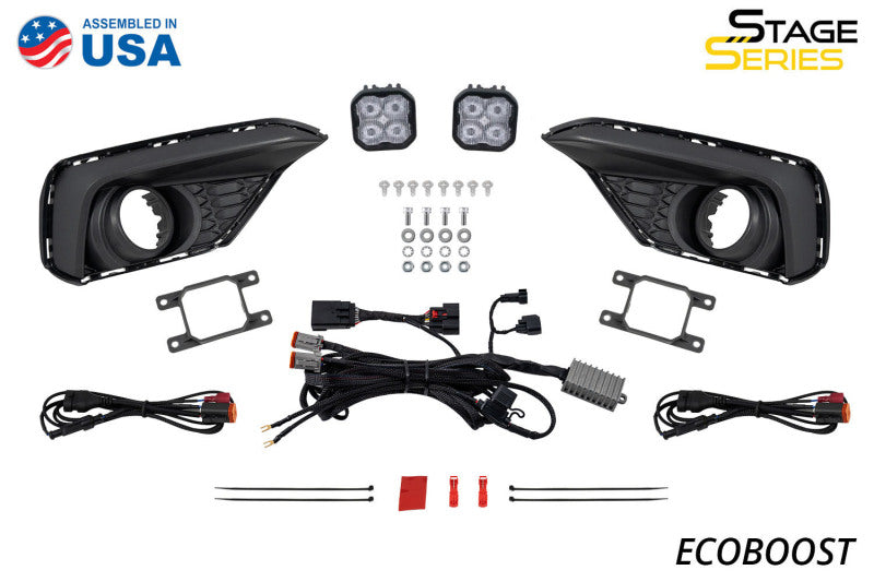 Diode Dynamics 2025 Ford Mustang EcoBoost SS3 Add-On Fog Lamp Kit White Sport