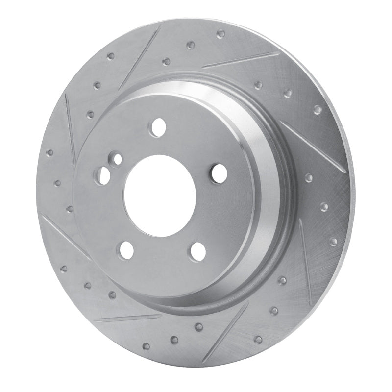 R1 Concepts R1 07-13 Mercedes-Benz S400 (USA) Rear Left Drilled & Slotted Silver Brake Rotor